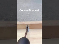 Fabrikant Custom Stamping Decorative L-vorm Metalen Hoek Brackets Voor Hout