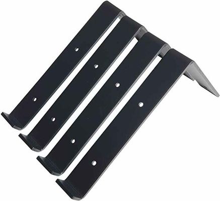 Heavy Duty 5 6 7 8 9 inch Zwarte poedercoating metalen beugel L Drijvende muurplankbeugels
