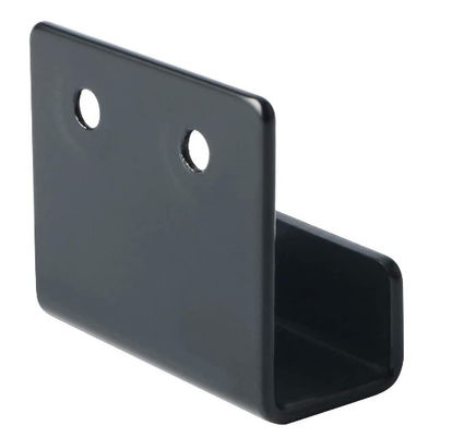 Zwart poeder gecoat stempel staal metaal U-vorm deur barricade brackets Custom
