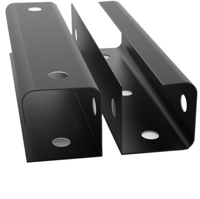 Aangepaste koolstofstaal poedercoating metalen beugel onder bureau kabel management tray draad tray voor kantoor