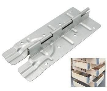Gegalvaniseerde staal houten doos connector metalen scharnier opvouwbare krat 220 mm scharnier hardware