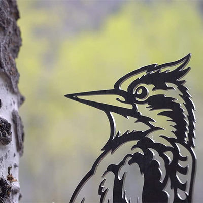 Moderne kunst met laser gesneden metalen onderdelen Plaatfabricage Services Bewerking Services Vogelstijl