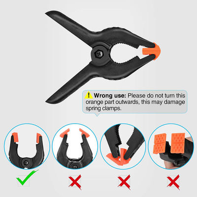 6" plastic klemmen voor houtwerktuigen