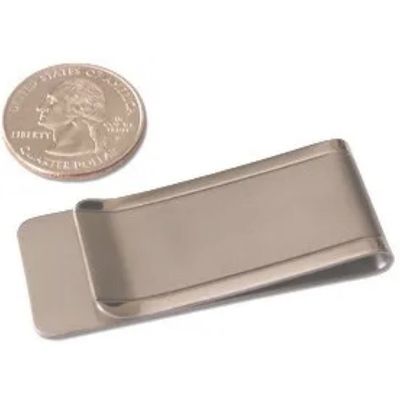 Geld Pen Clip Standard Custom Punching Label Holder Roestvrij staal Slim Card Id Mannen Vrouwen Portemonnee Metalen Stempelonderdelen