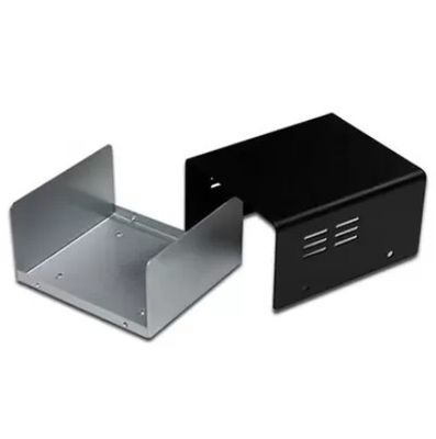 Kleine roestvrijstalen rechthoekige beugel gebogen type L beugel voor meubels Zwarte hoekbeugels in plaatmetalen