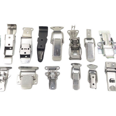 Roestvrij staal 304 Schakelaarslot Nickel geplatte zink afwerking Veer geladen doos Clamp slot hardware product