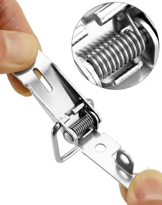 Roestvrij staal 304 Schakelaarslot Nickel geplatte zink afwerking Veer geladen doos Clamp slot hardware product