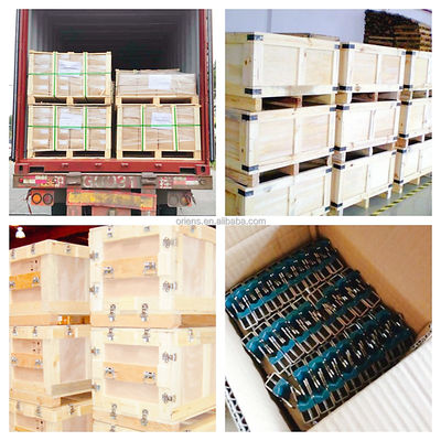 Aangepaste logo Acceptabel C057 Metalen Stempel 65Mn Staal Zink Plating Shipping Crate Clips voor houten kratten