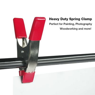 Metalen veerclamp met rubberen tips voor houtbewerking Metalen veerclamp met handclamp tentclamp