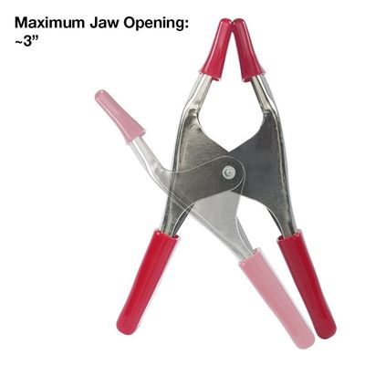 Metalen veerclamp met rubberen tips voor houtbewerking Metalen veerclamp met handclamp tentclamp