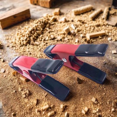Metalen veerclamp met rubberen tips voor houtbewerking Metalen veerclamp met handclamp tentclamp