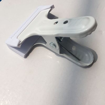Groothandel Metalen Krachtige Clip Achtergrond Stoffen Clip Met Rubber Anti-Slip Sleeve