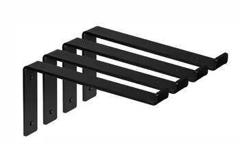 Groothandel L-ondersteuning Stalen Wandgemonteerde Zware Zwevende Metalen Planksteunbeugel