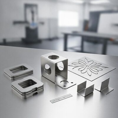 OEM Custom Stamping metalen van roestvrij staalplaten met lasersnijden en buigen