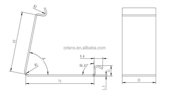 OEM-custom plaatmetalen stempelkistclips voor het bevestigen van houten dozen herbruikbare en duurzame clips