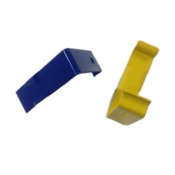 Met poeder gecoate kistenclips voor houten dozen - blauw en geel