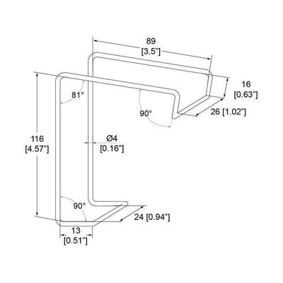 Gegalvaniseerde stalen spring snap hout krat metalen draad clips